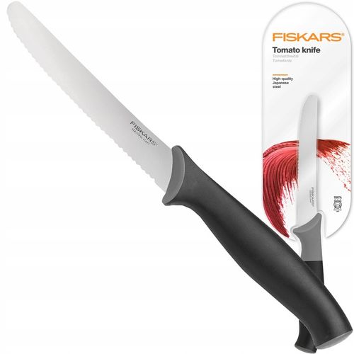 FISKARS NÓŻ NOŻYK POMIDORÓW MIĘKKICH WARZYW OWOCÓW ZĄBKOWANY OSTRY na Arena.pl