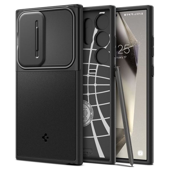 SPIGEN OPTIK ARMOR GALAXY S24 ULTRA BLACK zdjęcie 1
