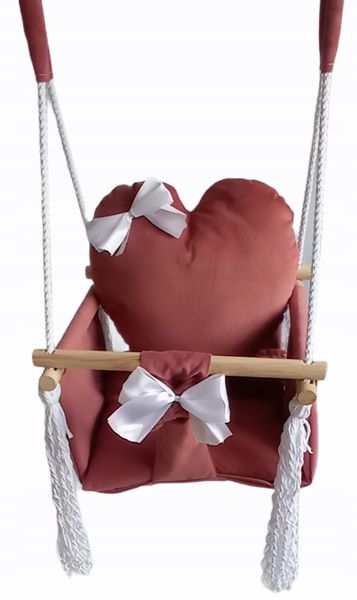 HUŚTAWKA DLA DZIECI miś BORDOWY dom pokojowa ogród zdjęcie 7