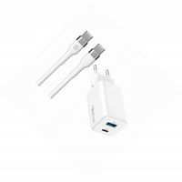 Szybka ładowarka GaN 45W 2 wejścia USB i USB-C z kablem do Nokia G60