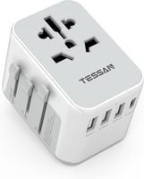 TESSAN Adapter podróżny wtyczka podróżna uniwersalna USA/UK/EU 5 w 1