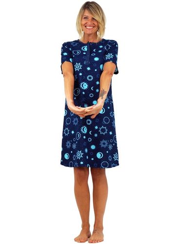 KOSZULA NOCNA piżama tunika rozpinana z dekoltem zapinanym na 4 guziki L na Arena.pl