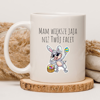 CHAMSKI KUBEK BEZ CENZURY | ŚMIESZNY PREZENT | DO PRACY BIURA DOMU | 330 ml