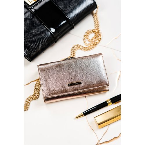 skórzany portfel damski na bigiel i zatrzask - lorenti na Arena.pl