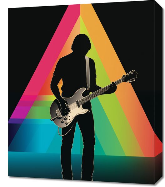 Obraz 50x60cm Pryzmat przez Gitarę zdjęcie 1