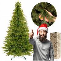 CHOINKA SZTUCZNA ŚWIERK NATURALNY PIĘKNY skandynawski GĘSTY PE 240cm STOJAK