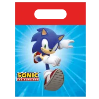 torebki papierowe sonic sega 16x22 cm 4 szt