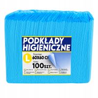 2X DAZA PODKŁADY UNIWERSALNE 60x60 cm 100 SZTUK MATY JEDNORAZOWE CHŁONNE