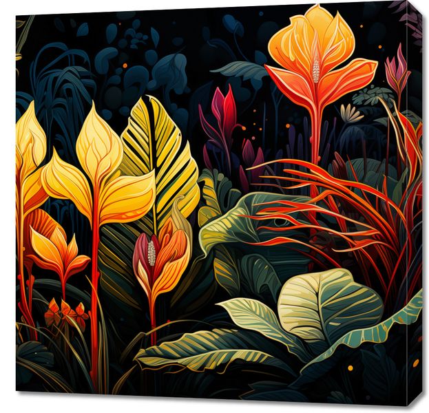 Obraz 70x70cm Tropikalna Symfonia zdjęcie 1