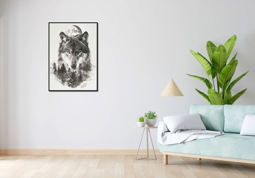 Plakat 64x90cm Wilczy Duch Lasu na Arena.pl