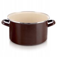 2X Garnek EMALIOWANY do gotowania tradycyjny na gaz indukcję 28 cm 8L