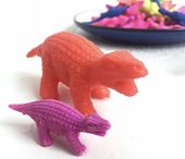 100SZT DINOZAURY HYDROŻELOWE ROSNĄCE W WODZIE GUMA FIGURKA MINI BIG 100 SZT