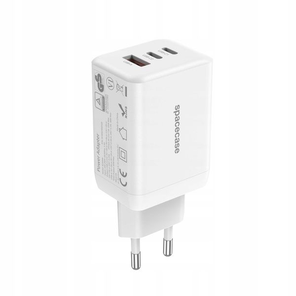 Spacecase Usb Charger 65W Gan Sc009W White zdjęcie 14