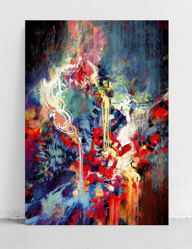 Obraz na płótnie abstrakcja malarska 80x120 cm na Arena.pl