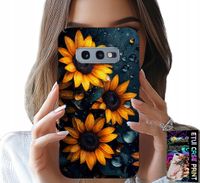 ETUI DO SAMSUNG GALAXY S10E - SŁONECZNIKI, SŁONECZNIK, KWIECISTE WZORY