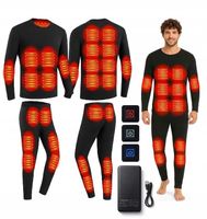 PODGRZEWANA BIELIZNA TERMOAKTYWNA USB BLUZA + SPODNIE 1× POWERBANK L