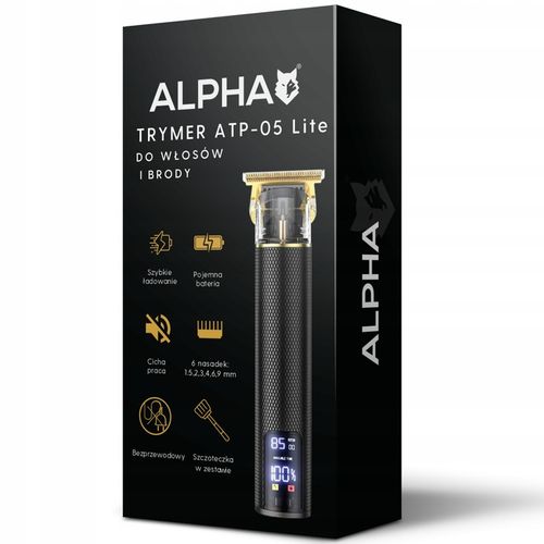 MASZYNKA TRYMER DO STRZYŻENIA GOLENIA WŁOSÓW BRODY ALPHA na Arena.pl