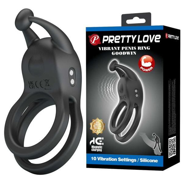 Pretty Love Goodwin Vibrating Double Penis Ring zdjęcie 1