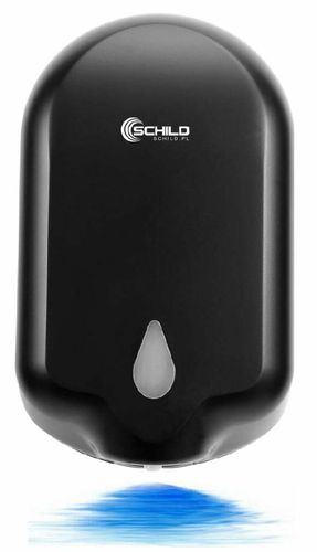 Czarny bezdotykowy dozownik płynu 1,1l Schild 4172ALCB na Arena.pl