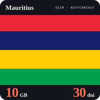 Karta eSIM Internet Mauritius 10 GB na 30 dni - bez rejestracji