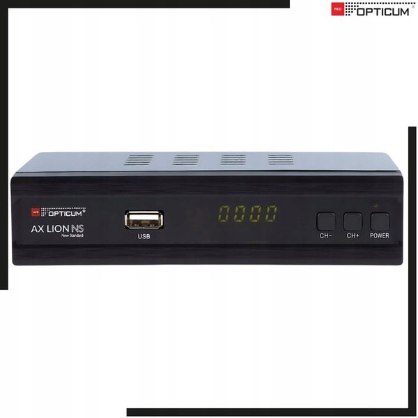 TUNER DVB T2 C OPTICUM AX LION NS HEVC H265 USB FULL HD DEKODER DO TV zdjęcie 4