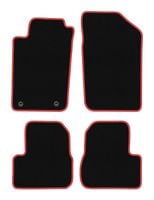 Dywaniki welurowe CARLUX-RED do Peugeot 206 1998-2010, czarne