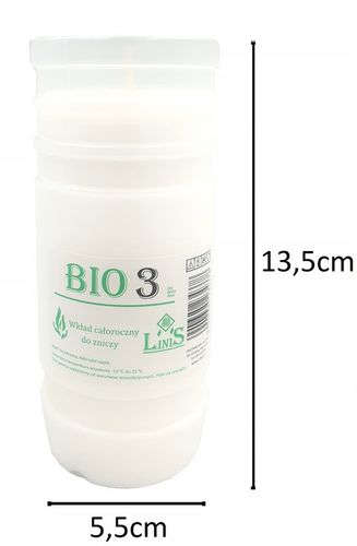 Wkłady do zniczy olejowo-parafinowe Bio 3 Linis do 3 dni na Arena.pl