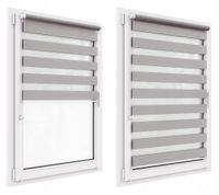 2X Roleta Dzień Noc na wymiar z napinaczem 52x220 cm