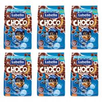 Płatki śnaidaniowe Lubella Mlekołaki Choco czekoladowe muszelki 6x500 g