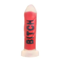 xr brands bitch model silikonowy czerwony 18,5 cm z przyssawką