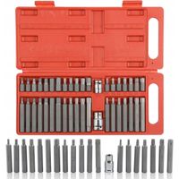 Zestaw bitów Torx Hex Spline 40 el. 30/75 mm 1/2" 3/8"