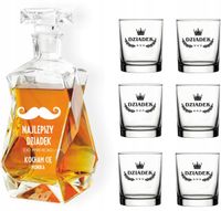 KARAFKA z grawerem 6 szklanek PREZENT świateczny