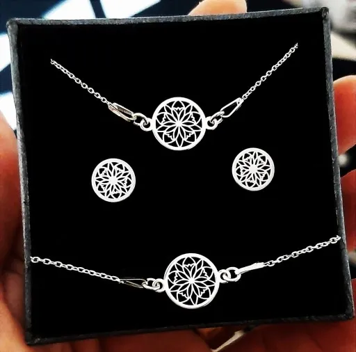 KOMPLET BIŻUTERII SREBRNEJ 925 CELEBRYTKA AŻUR DOWOLNY GRAWER GRATIS SREBRO zdjęcie 8