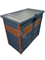 Zabudowa koszy na śmieci  wiata obudowa kubłów 120x65x110 cm 2x120L TKD332