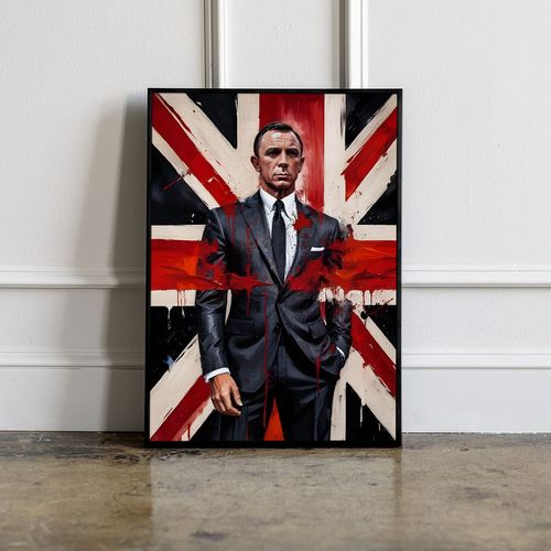 Plakat james bond abstrakcja 61x91 cm na Arena.pl