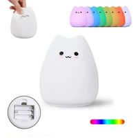 Lampka nocna silikonowa kot kotek