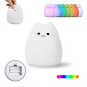 Lampka nocna silikonowa kot kotek