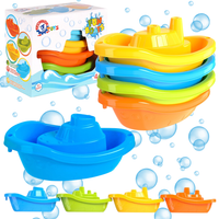 Zestaw 4Szt Łódż Łódka Statek Zabawka Do Kąpieli 6597