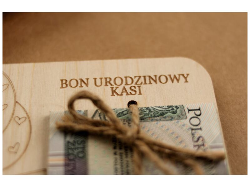 Kartka na urodziny Bon podarunkowy PREZENT na 3 11 18 40 urodziny zdjęcie 3