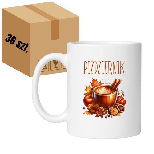 KUBEK "PIŹDZIERNIK" Wzór - Klasyczny 330 ml - 36 sztuk na Arena.pl