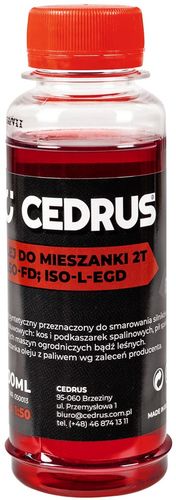 CEDRUS MIX 0.1L 100ML 2-SUW OLEJ SILNIKOWY DO BENZYNY MIESZANKI PALIWOWEJ 050013 do silników dwusuwowych Kos Pilarek Dmuchaw Podkaszarek Nożyc Sekatorów Opryskiwaczy itp.do silników dwusuwowych na Arena.pl