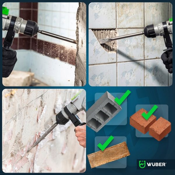 WIERTARKA MŁOTOWIERTARKA MŁOT UDAROWY MOCNA SDS+ WIERTŁA SZPICAK PRZECINAK zdjęcie 12