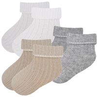 3PAK BAWEŁNIANE SKARPETKI 0-3m bezuciskowe 56