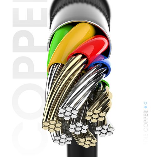 kabel przewód usb - usb typ c super fast charge 1 m czarny na Arena.pl