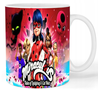 Kubek ceramiczny Biedronka i Czarny Kot - Miraculous
