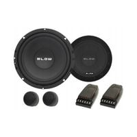 2X GŁOŚNIK SAMOCHODOWY BASOWY WOOFER 150W 6,5" 165mm + 2X TWEETER ZESTAW