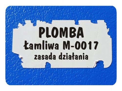 M-0017 - 30x11mm PLOMBY STICKERY BIAŁE ŁAMLIWE na Arena.pl