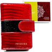 portfel damski skórzany ptn ph31-3-rs-1566 red
