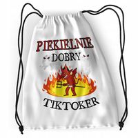Plecak Dla Tiktokera Sportowy Szkolny Worek Torba Z Nadrukiem Ze Zdjęciem