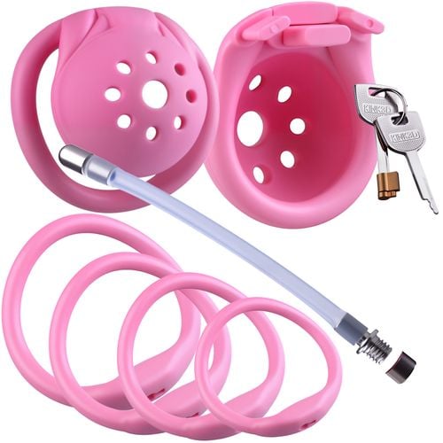 Pas Cnoty Z Dilatorem Różowa Klatka Na Penisa Chastity Mini Dilator Rurka na Arena.pl